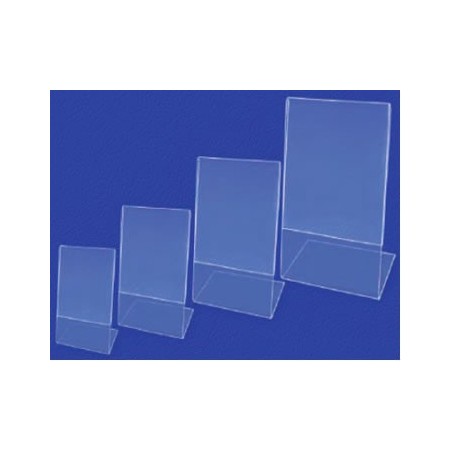 Porte visuels - Support plexi Incliné à poser