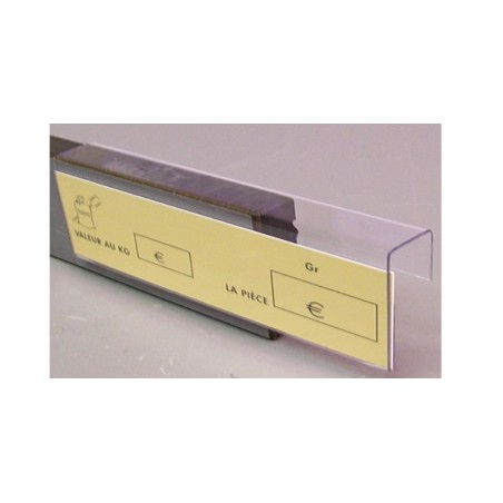 Support étiquette PETG pince tablette verticale