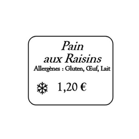 Étiquettes imprimées personnalisées - PRIMÉTIQ - 112 001HSECT