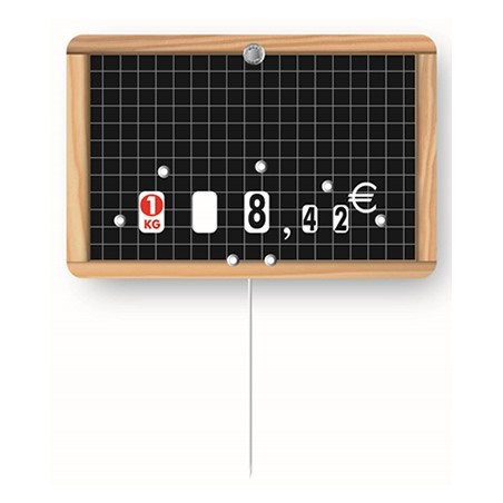 Étiquettes à texte, pique inox et roulettes prix  - Gamme ROULETIQ - 103 1__N