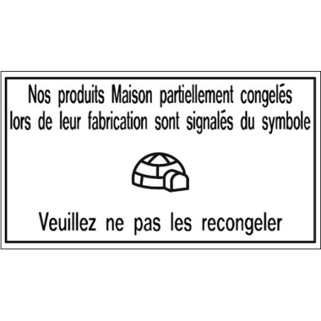Pancarte symbole "Igloo" - 123 128IG