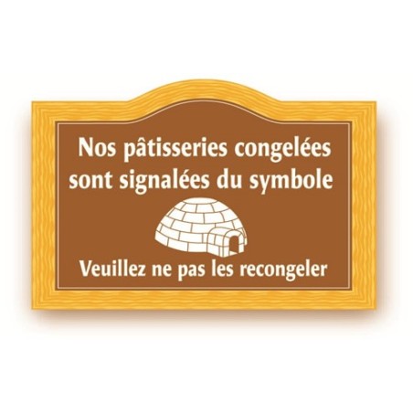 Pancarte "Igloo" imprimée - 123 128P