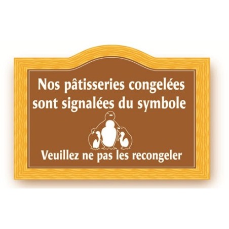 Pancarte "pingouin" imprimée - 123 128P