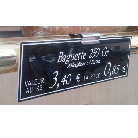 Supports étiquettes pour tablettes verticales - CLIPINOX VERTICAL