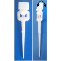 Pique PVC blanc orientable - Ht 95 mm