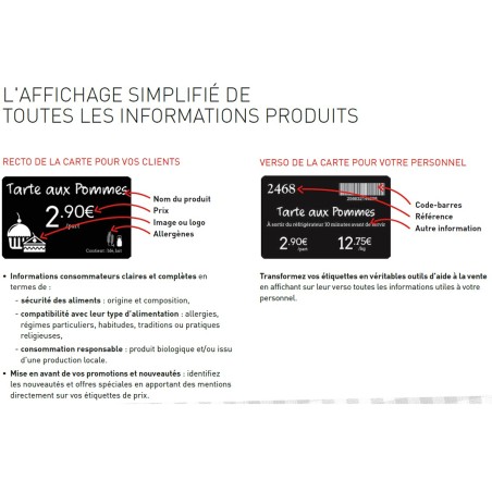 Kit evolis EDIKIO PRICETAG FLEX - SPECIAL ETIQUETTES DE PRIX DE BOULANGERIE
