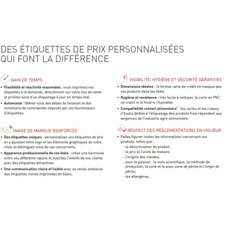 Kit evolis EDIKIO PRICETAG DUPLEX - Imprimante d'étiquettes de prix recto/verso automatique | LSM LINEAIRE