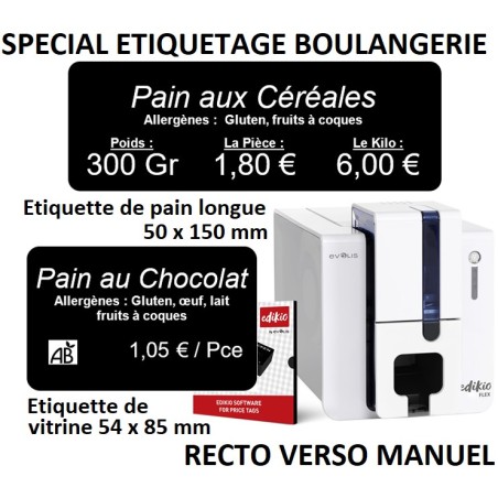 Kit evolis EDIKIO PRICETAG FLEX - SPECIAL ETIQUETTES DE PRIX DE BOULANGERIE