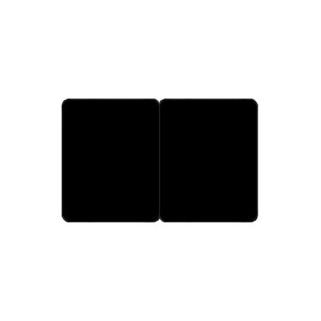 100 ou 300 Cartes PVC noir mat sécables 1/2 1/2 - en 2 formats 42,5 x 54 mm