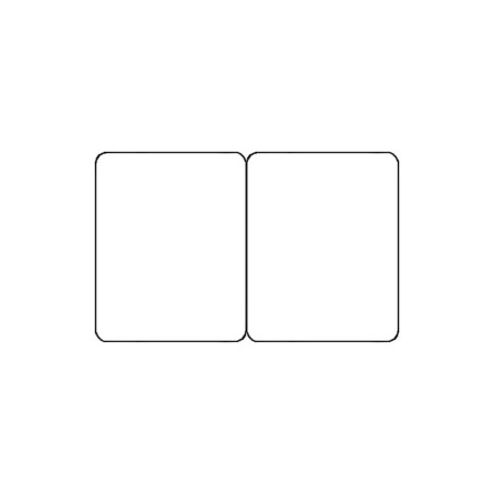 100 ou 300 Cartes pvc blanc sécables 1/2_1/2