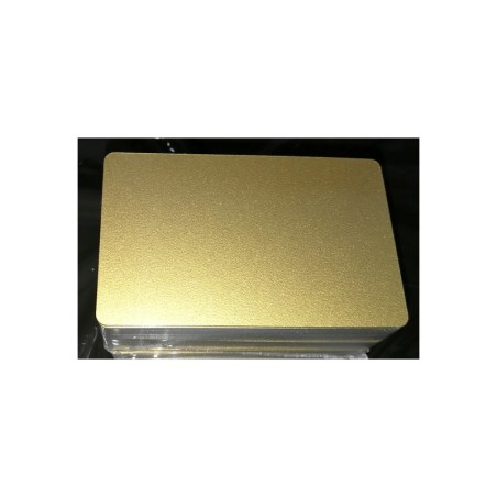 100 ou 300 Cartes PVC or pailleté - 54 x 86 mm