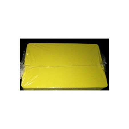 100 ou 300 Cartes PVC jaune brillant 54 x 86 mm