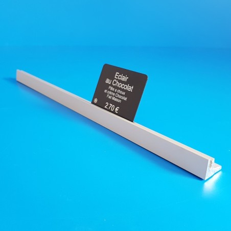 Réglette aluminium à 1 rainure - ARGENT