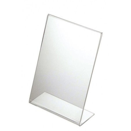 Porte visuels - Support plexi Incliné à poser