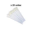Lot de 25 coton-tiges de nettoyage - Evolis Ediko FLEX-DUPLEX et ZENIUS-PRIMACY