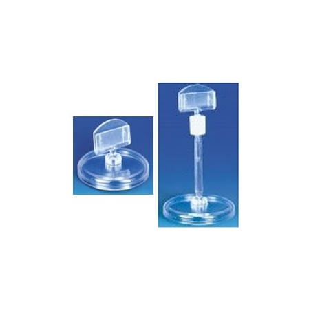 Supports étiquettes à poser - Socle cristal tige