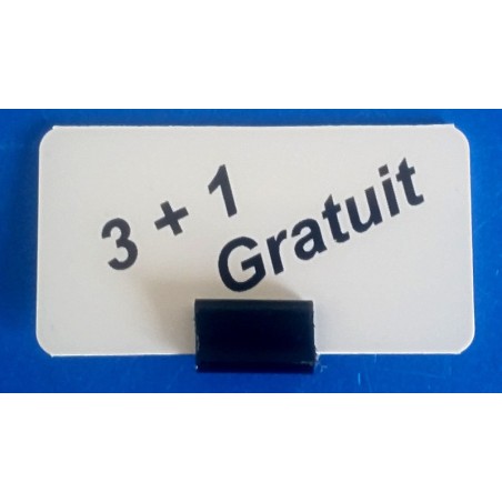 Grips double noir de liaison entre deux étiquettes