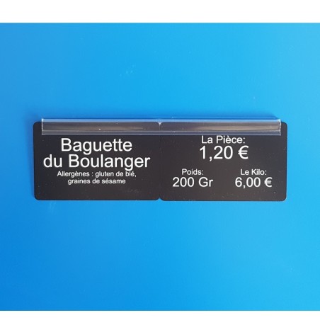 Baguettes adhésives de liaison double cartes horizontales