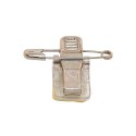Clips adhésifs pour badge avec pince et épingle de sureté 