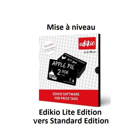 Mise à niveau Edikio Lite vers Standard Edition- Edikio price tag Version 2.2.0