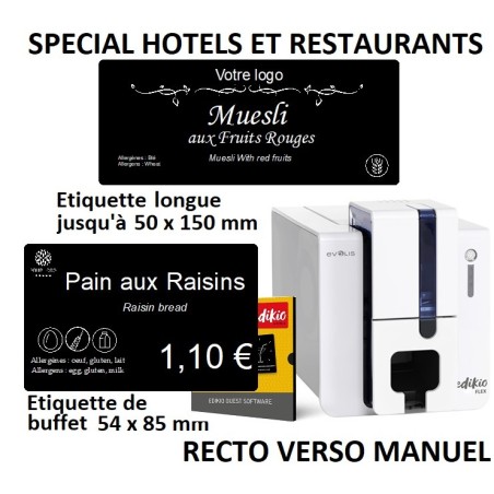 Kit evolis EDIKIO GUEST FLEX - Imprimante SPECIAL formats longs