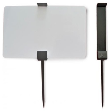 25 Piques prix PVC CR80 - 150 013N à 150 013B - Noir ou blanc