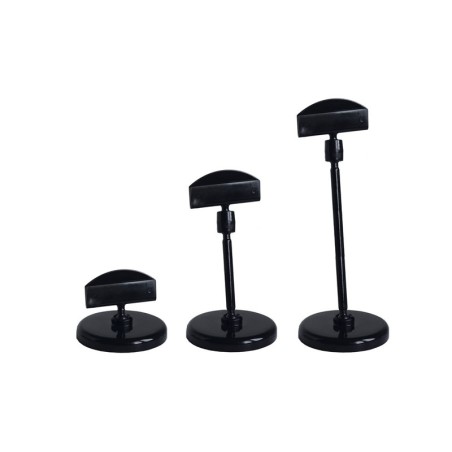 25 Socles à tige PVC noir - 150 065SNO à 66SNO