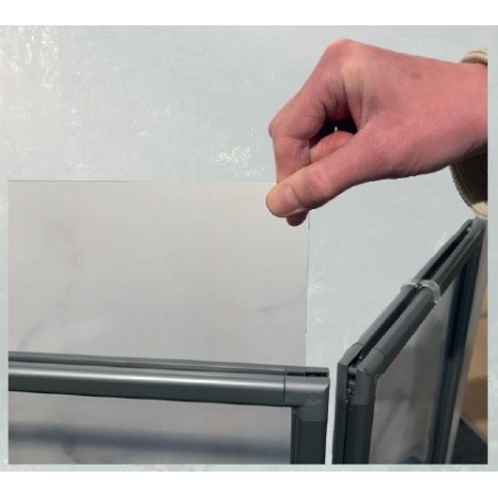 Ecran de protection PVC - 3 panneaux avec charnières : H1000x700mm