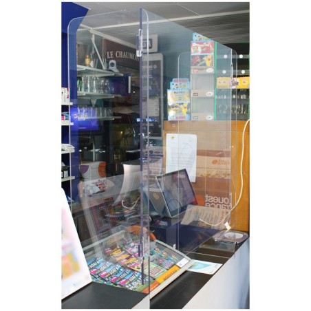 Protecteur PETG coronavirus, épaisseur 8mm: H990xL840mm