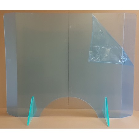 Protecteur plexi coronavirus XL: ht 750 x lg 950 mm