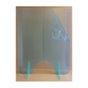 Protecteur plexi coronavirus - 2 plis, épaisseur 3mm: H900xL550mm