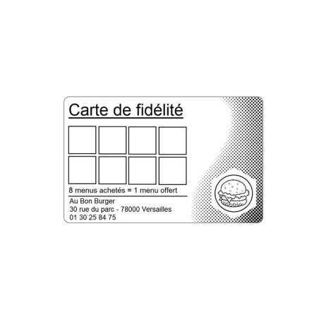 500 Cartes en papier cartonné Blanc - 54 x 86 mm - C2511