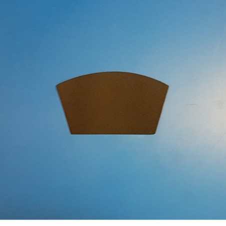 50 Étiquettes neutres arrondies - polypropylène noir - Ht 58 x lg 100 mm