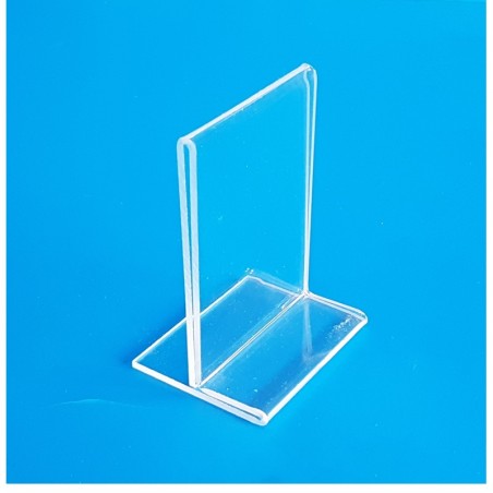 5 Supports plexi format A7- vertical droit à poser