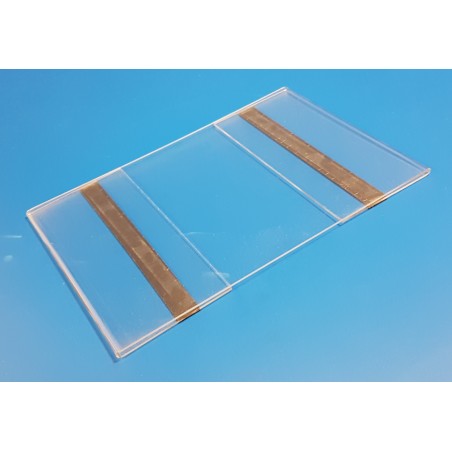 5 Supports plexi format A4 - vertical mural - adhésif ou magnétique