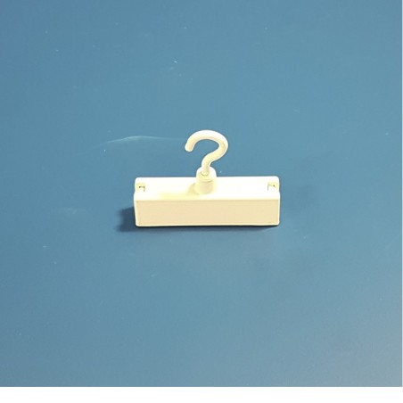 10 aimants rectangles - Blanc - LG 57 x lg 12 x Ht 16 mm - Force 6 kg