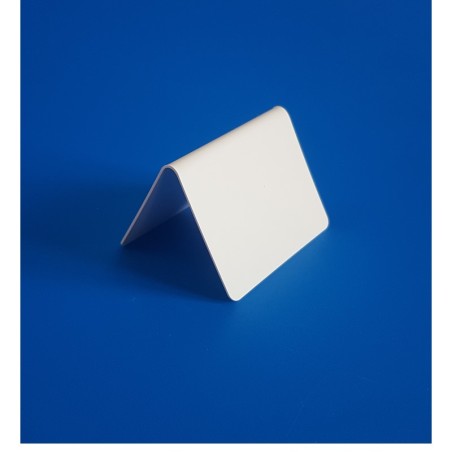 25 Étiquettes neutres - Fond Ivoire à 1 liseré noir - plié en chevalet