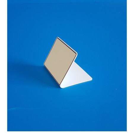 25 Étiquettes neutres - Fond Ivoire à 1 liseré noir - plié en chevalet