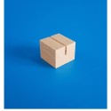 Socle bois cube à une rainure droite