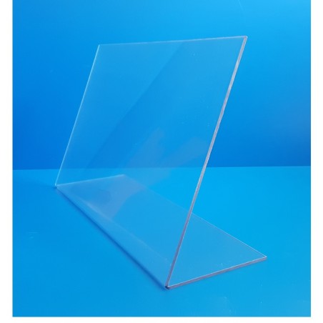 Protecteur survitrine plexi - pare-haleine - base 200 x Ht 400 - lg 1000 mm