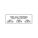 200 Cartes PVC Blanc longues 50 x 150 mm - Pour Edikio Flex -  C4152