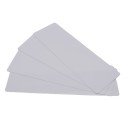 200 Cartes PVC Blanc longues 50 x 150 mm - Pour Edikio Flex -  C4152