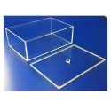 Boîte plexi à couvercle posé - lg 300 x lg 200 x ht 90 mm
