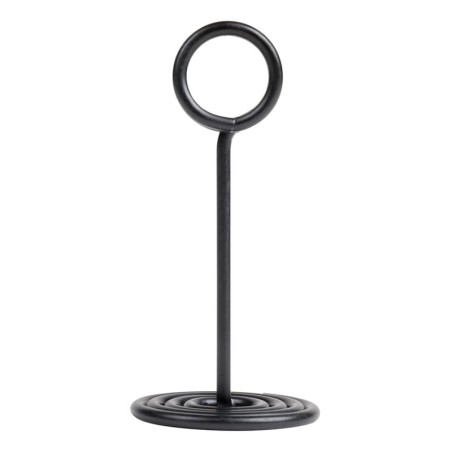 10 Socles à pince anneau métal noir - ht 105 mm