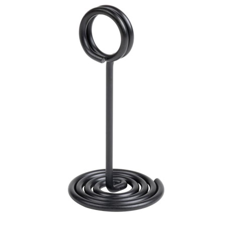 10 Socles à pince anneau métal noir - ht 105 mm