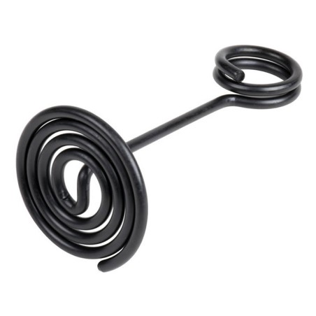 10 Socles à pince anneau métal noir - ht 105 mm