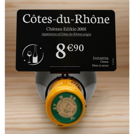 25 Porte-étiquette bague goulot bouteille