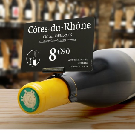 25 Porte-étiquette bague goulot bouteille