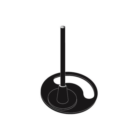 Supports étiquettes - pied tube pour pique 2 positons