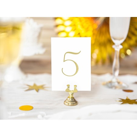 10 Socles Métal Or LYRE - ht 40 mm